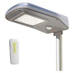4x Straatverlichting zonne-energie 6.5 Watt LED, Lamp zonne-energie